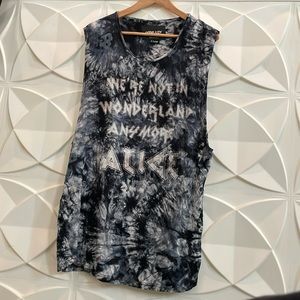 nANA JUDY size xl men’s tank. “We’re not in wonderland anymore Alice”